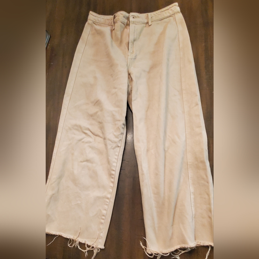 Carly Jean Tan Wide Legged Pants - Womens Size 7